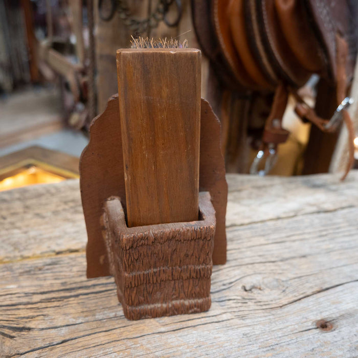 Vintage Syroco Western Brush Holder Collectibles Syroco