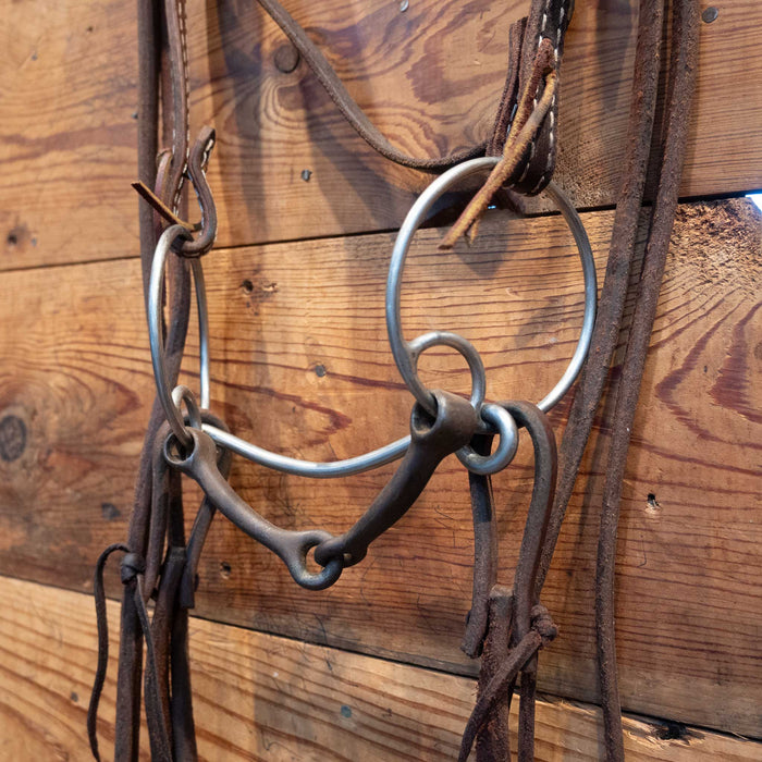 Locked O-Ring Snaffle Bridle Rig Sale Barn MISC