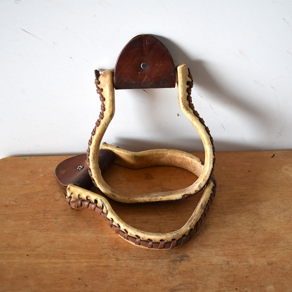 Used Rawhide Flat Bottom Oxbow Stirrups Sale Barn Teskey's