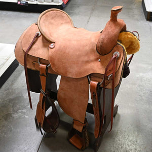 17.5" BRAZOS RIVER RANCH SADDLE Saddles Brazos River Saddlery   