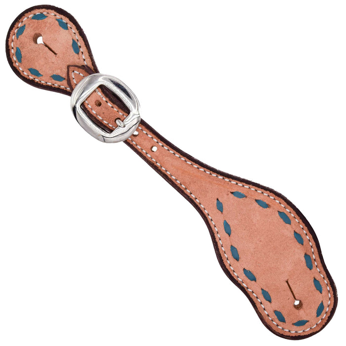 Teskey's Colored Buckstitch Ladies Spur Straps Tack - Spur Straps Teskey's