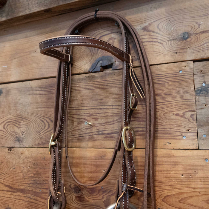 3lb Weighted O-Ring Snaffle Bridle Rig