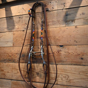 Bridle Rig - Nice Beaded Headstall - 2 piece Copper Wrapped Rig SBR591 Sale Barn MISC