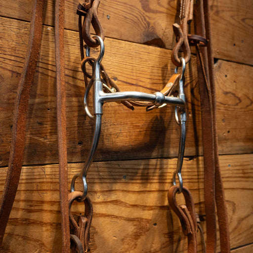 Billy Allen Bit with all NEW Leather Bridle Rig Sale Barn Sliester