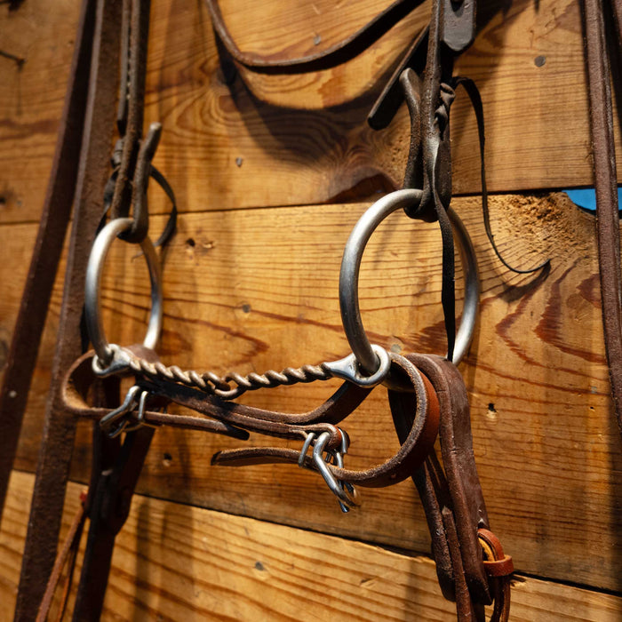 O-Ring Twisted Snaffle Bridle Rig Tack - Rigs MISC