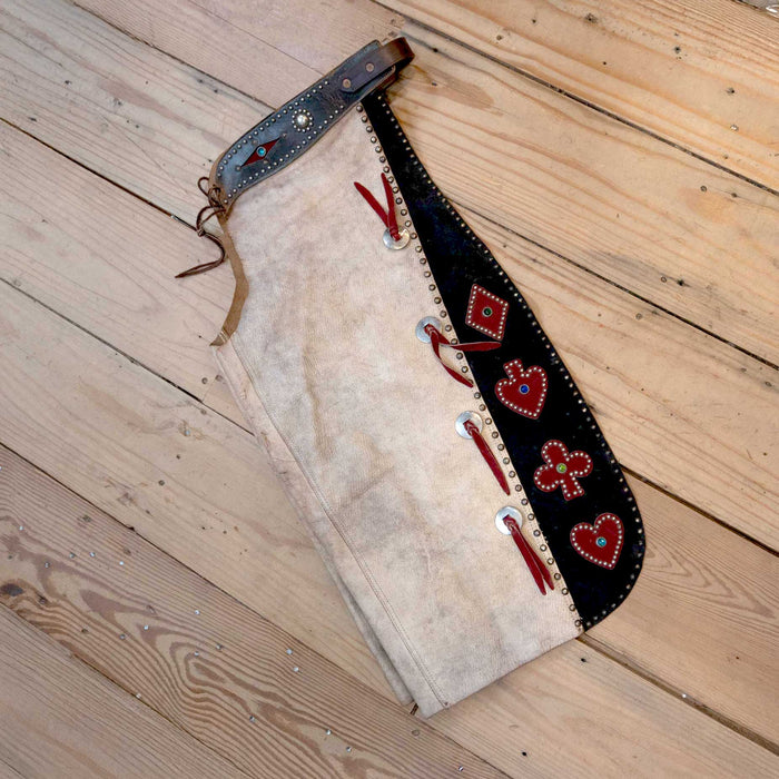 Western 1940's Buckaroo Jr. Batwing Poker Chaps