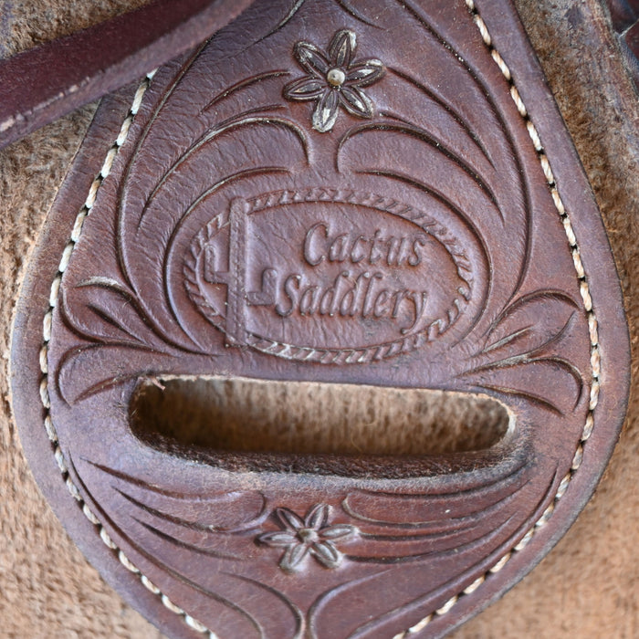 16" USED CACTUS RANCH SADDLE Saddles - Used CACTUS SADDLERY