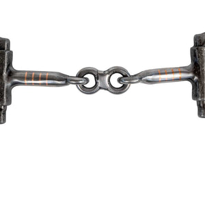 Aged Steel Dogbone Offset D Snaffle Tack - Bits, Spurs & Curbs - Bits Formay   