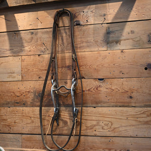 Bridle Rig - Low Port Grazing Bit with Silver engraved Shanks Bit RIG969 Tack - Rigs MISC