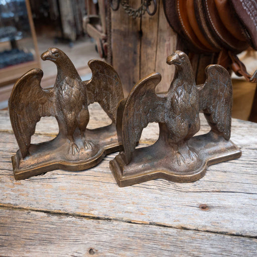 Vintage Brass Bold Eagle Bookends Collectibles Teskey's