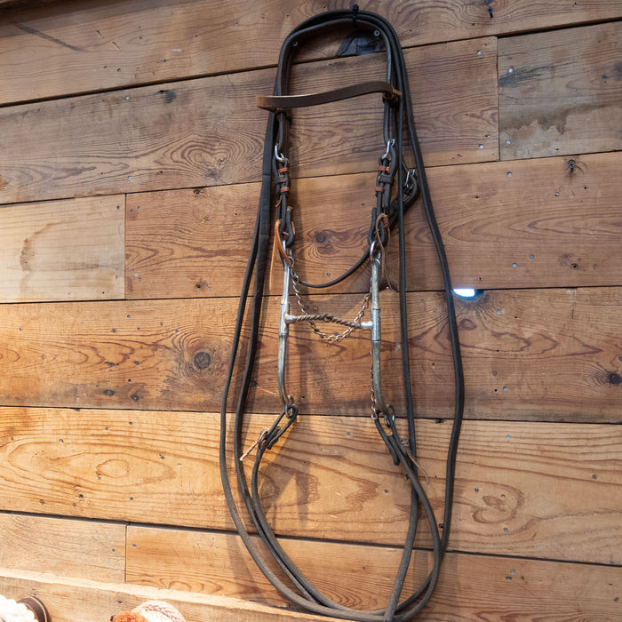 Long Twisted Wire Shanked Bridle Rig