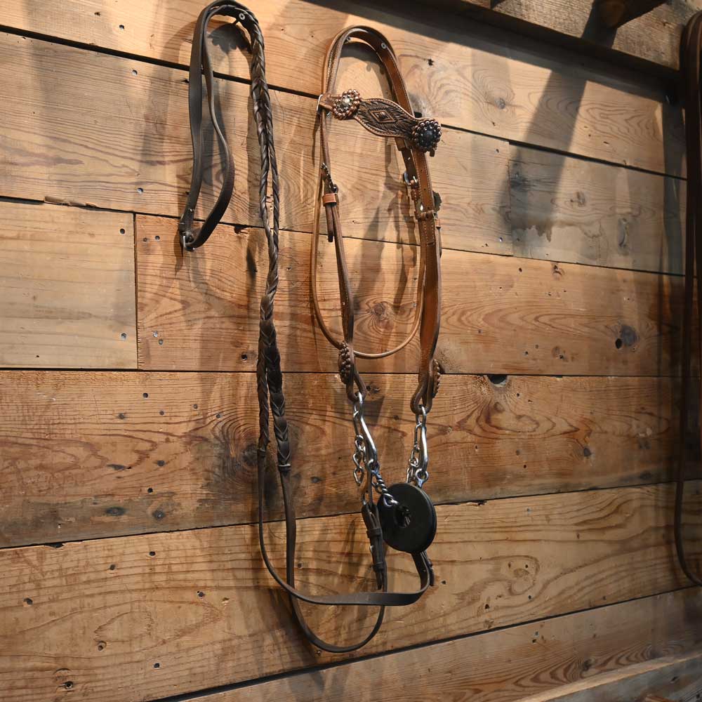 Bridle Rig - with a Twisted Snaffle - Dogbone Gag SBR131 Sale Barn MISC   