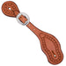 Teskey's Spur Straps w/Running W Tack - Spur Straps Teskey's Light Oil Ladies