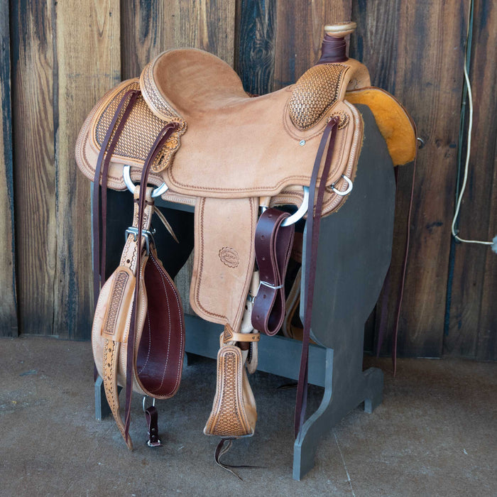 15" PATRICK SMITH TEAM ROPING SADDLE