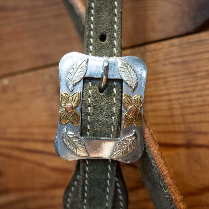 Army Green 3/4" Split Ear Headstall