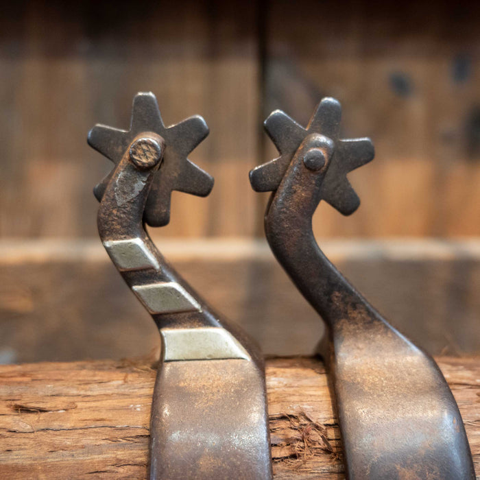 Mark Thomas Silver Mounted 6pt. Spurs