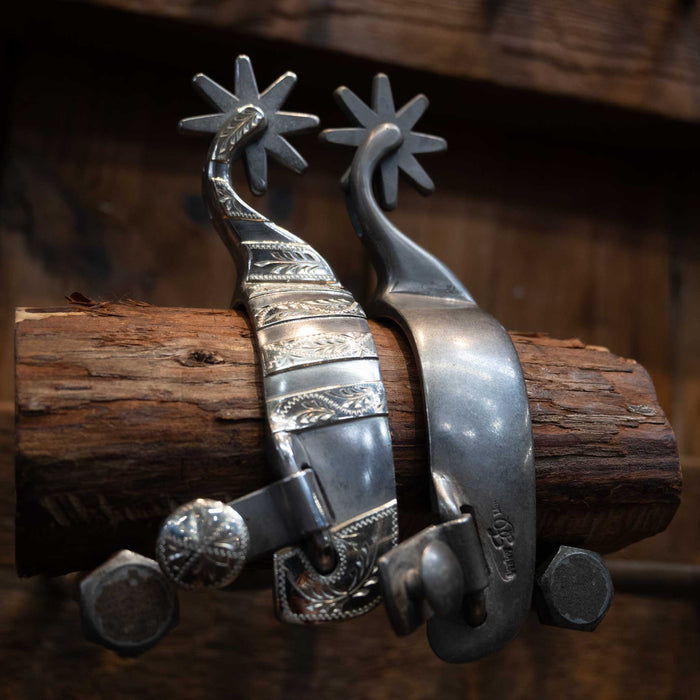 Kamphaus Silver Mounted 8pt. Spurs