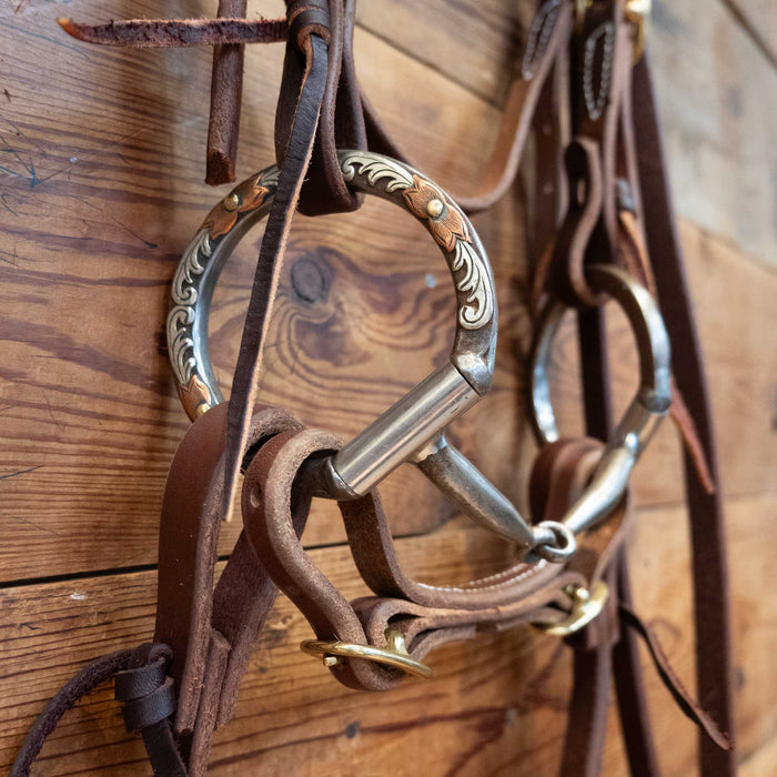 Classic Equine D-Ring Snaffle Bridle Rig