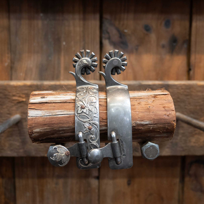 B. Anthony Silver Mounted 12pt. Spurs Tack - Spurs Brandon Anthony