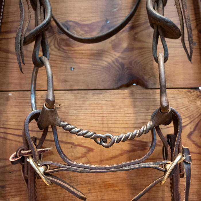 D-Ring Twisted Wire Snaffle Bridle Rig