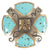 Turquoise Flower Concho