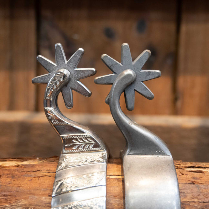 Kamphaus Silver Mounted 8pt. Spurs
