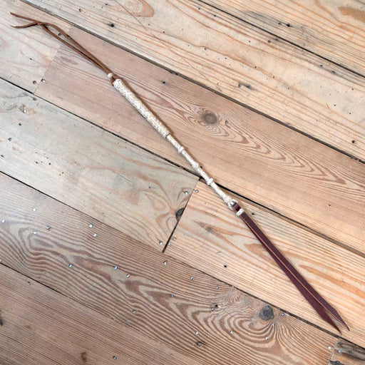 Bill Elliott Handmade 29" Quirt with Popper Tack - Whips, Crops & Quirts Bill Elliott