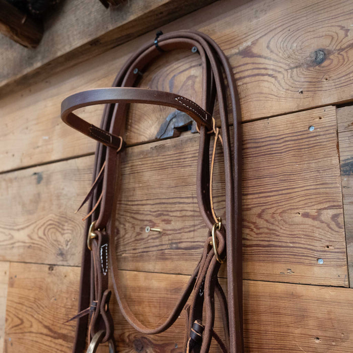 Classic Equine D-Ring Snaffle Bridle Rig