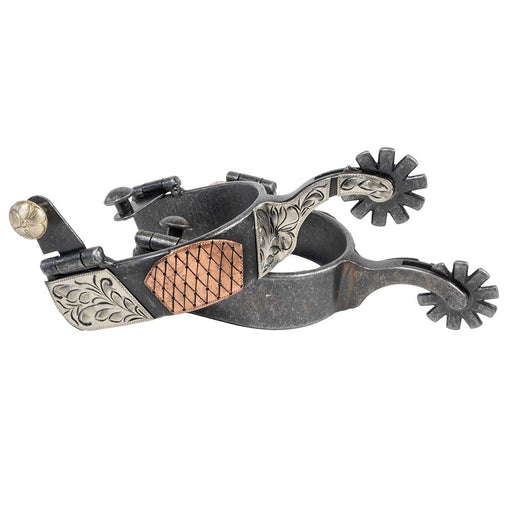 Formay Aged Floral Gated Spur Tack - Spurs Formay
