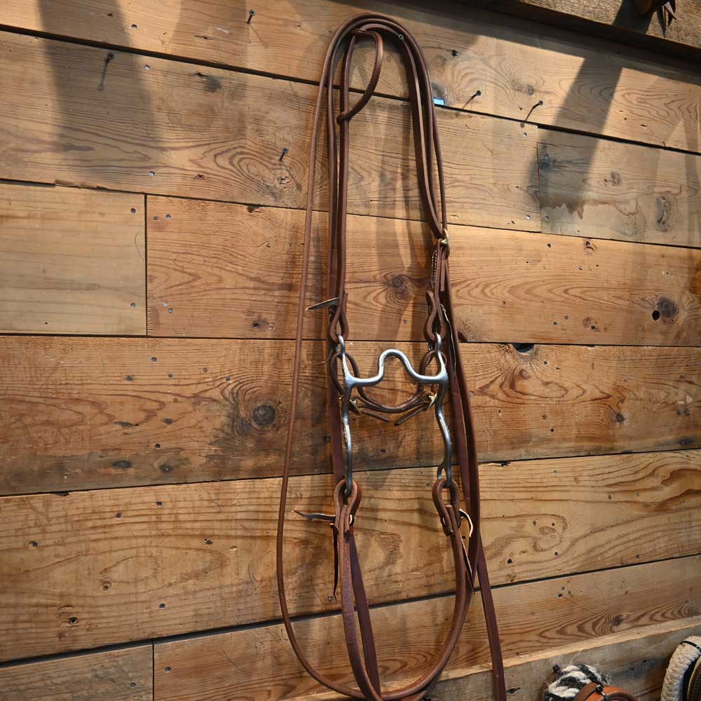 Bridle Rig - Josh Ownbey Silver Mounted - Solid Port Bit RIG784 Tack - Rigs Josh Ownbey Cowboy Line   