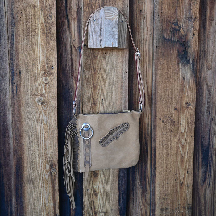 Handmade Deer Tan Crossbody Chap Purse