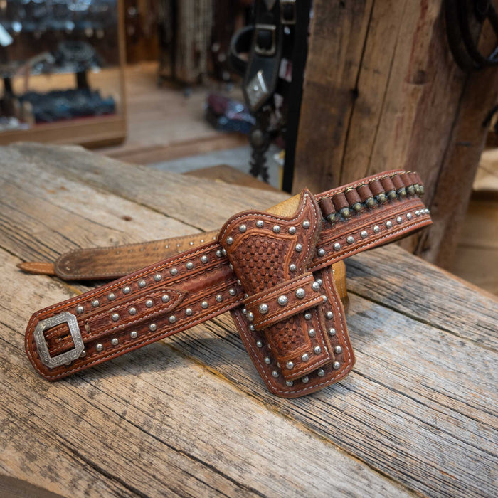 Dallas Scribner Handmade Mini Gun Belt with Sterling Silver Buckle