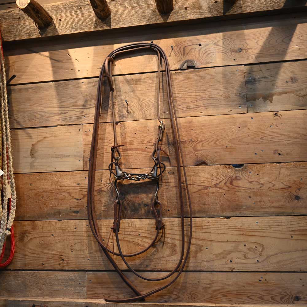 Bridle Rig - New Leather Rig with a Dutton Chain Bit - SBR347 Sale Barn Dutton   