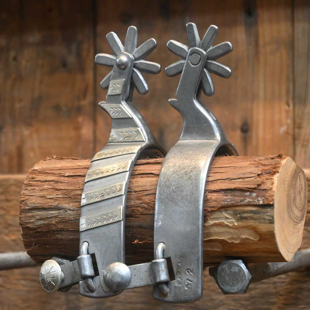 Silver Mounted David Farkas Spurs - SPUR534 Tack - Spurs David Farkas   