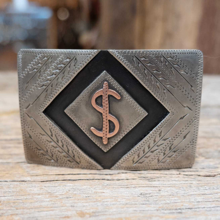 Turtle Jones Silver/Copper Mounted $ Buckle