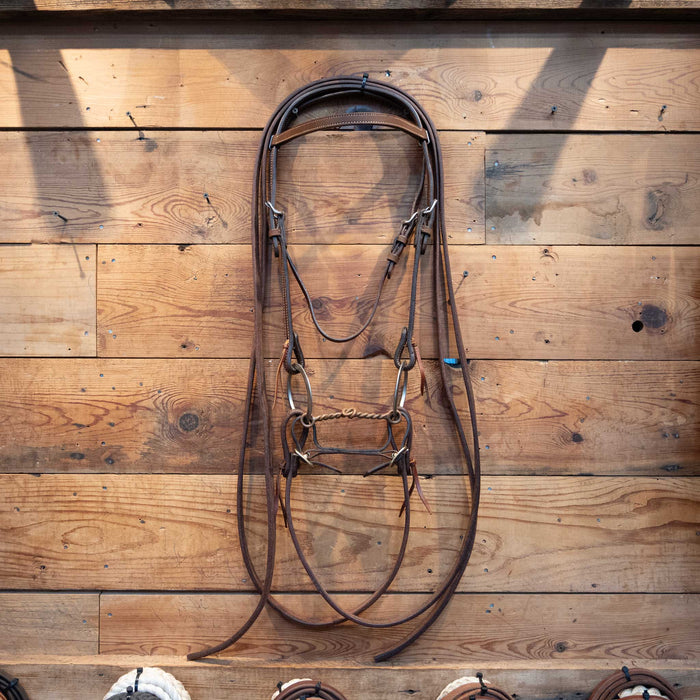 O-Ring Twisted Snaffle Bridle Rig Sale Barn MISC
