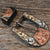 Tittor Silver and Copper Mounted Western 1" Belt Buckle  _CA636 ACCESSORIES - Additional Accessories - Buckles Tittor   