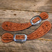 Teskey's Tooled Spur Strap's Tack - Spur Straps Teskey's