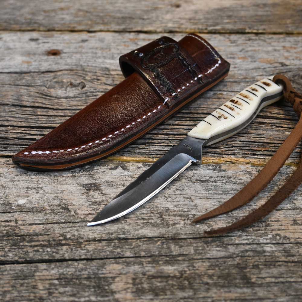 Justin Wiley Handmade Knife with Leather Sheath WK045 Knives Justin Wiley   