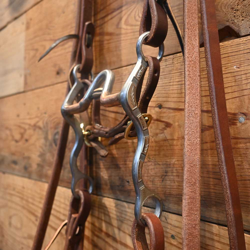 Bridle Rig - Josh Ownbey Silver Mounted - Solid Port with Roller Bit RIG785 Tack - Rigs Josh Ownbey Cowboy Line   