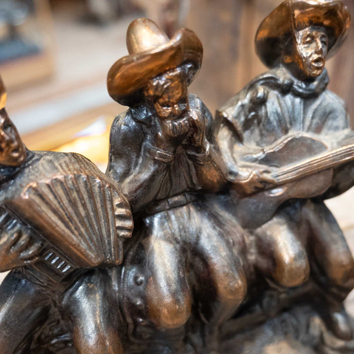 Vintage Brass Cowboy Band Singer Bookends Collectibles Dodge Inc.