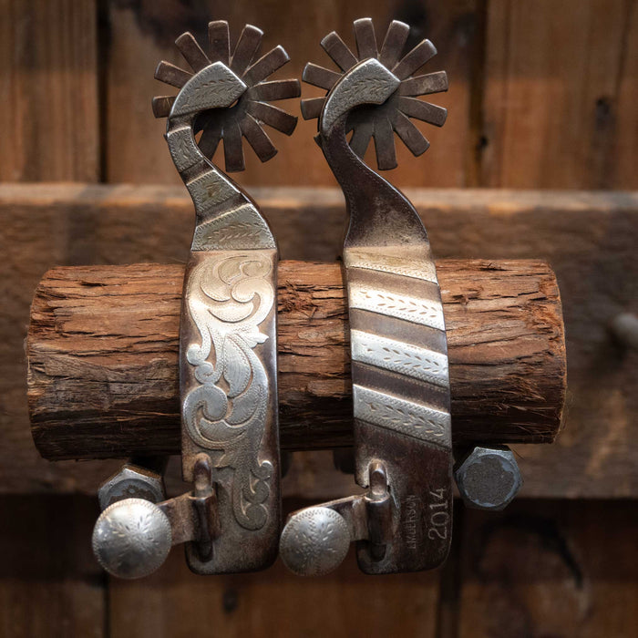 Emberson 12pt Silver Bar Spurs