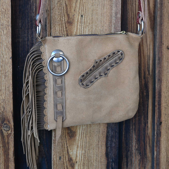 Handmade Deer Tan Crossbody Chap Purse