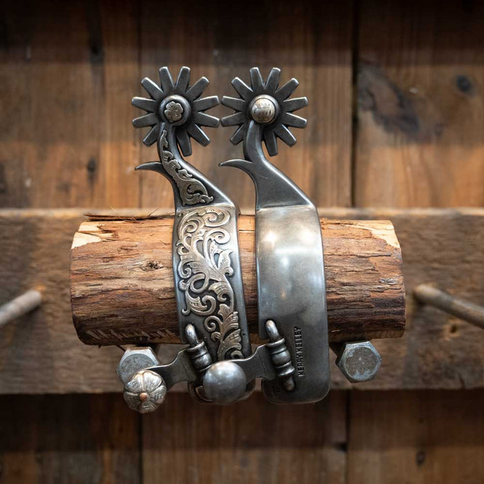 Kerry Kelley Silver Mounted 12pt Spurs Tack - Spurs Kerry Kelley