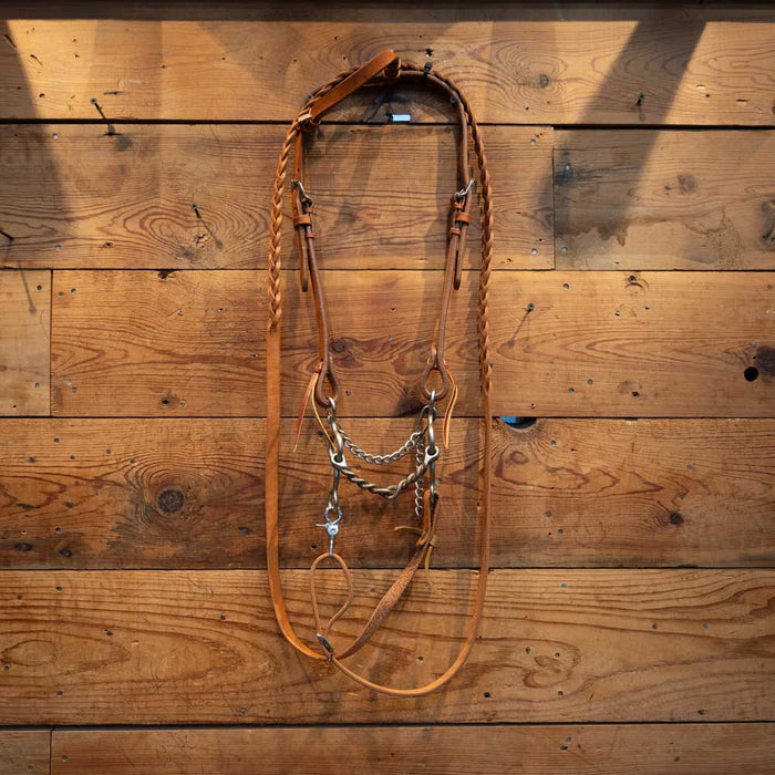 Circle Gag Twisted Wire Snaffle Bridle Rig Tack - Rigs MISC