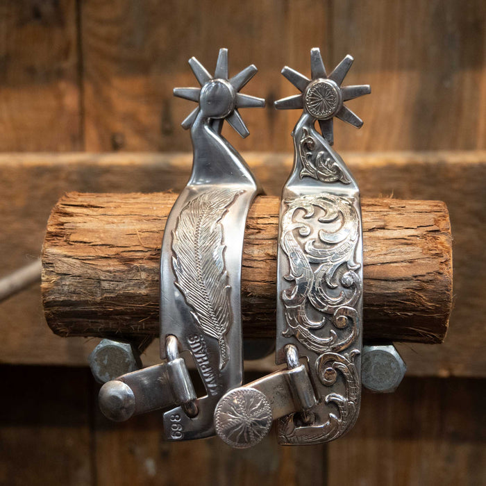 Kamphaus Silver Mounted Spurs 1394