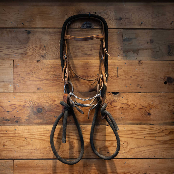O-Ring Twisted Wire Snaffle Bridle Rig