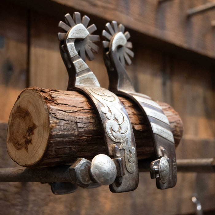 Emberson 12pt Silver Bar Spurs