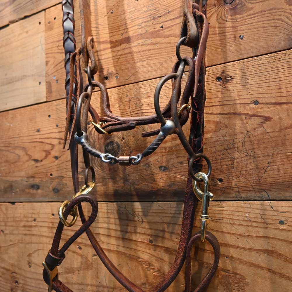 Bridle Rig - Flaharty 3 piece Rebar Dogbone -  RIG596 Tack - Rigs Flaharty   