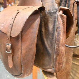 Western Leather Saddle Bags _CA1102 Collectibles TESKEY'S